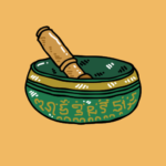 Tibetan Singing bowl Logo of Mindfulselfhelp.com