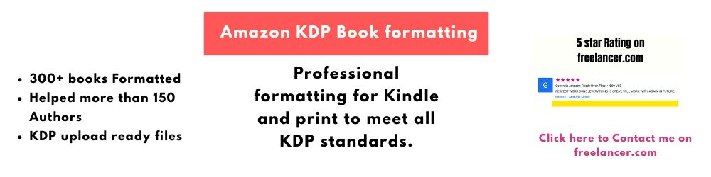 Amazon KDP Book formatting