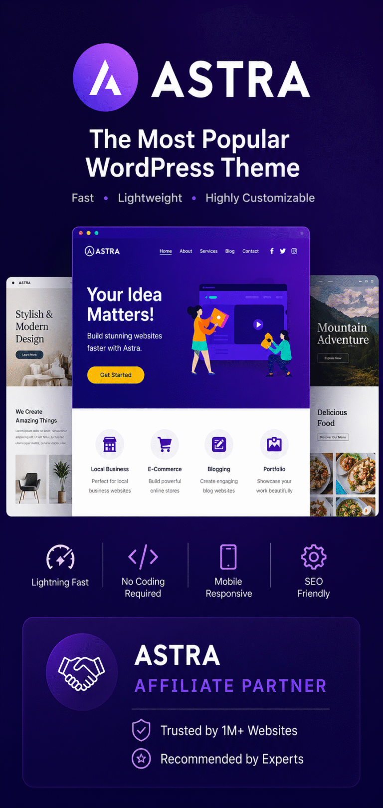Astra theme Banner